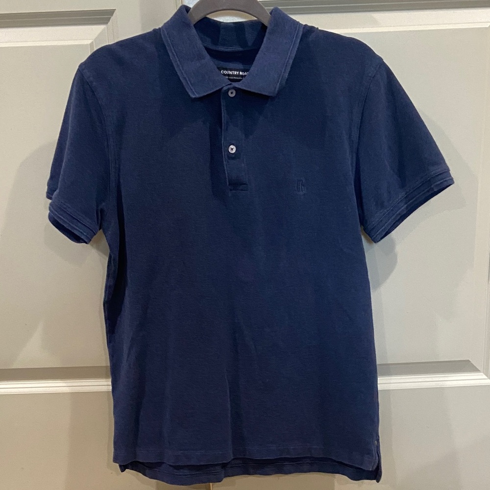 Country Road Men's Medium Dark Navy Polo